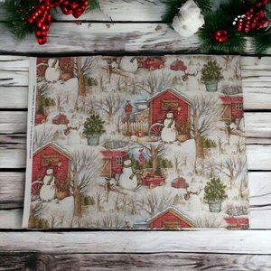 Susan Winget Holiday Barn Fat Quarter Fabric 100% Cotton 18" x 21" Minimum Cut